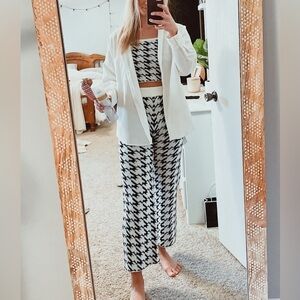 Black and white matching set